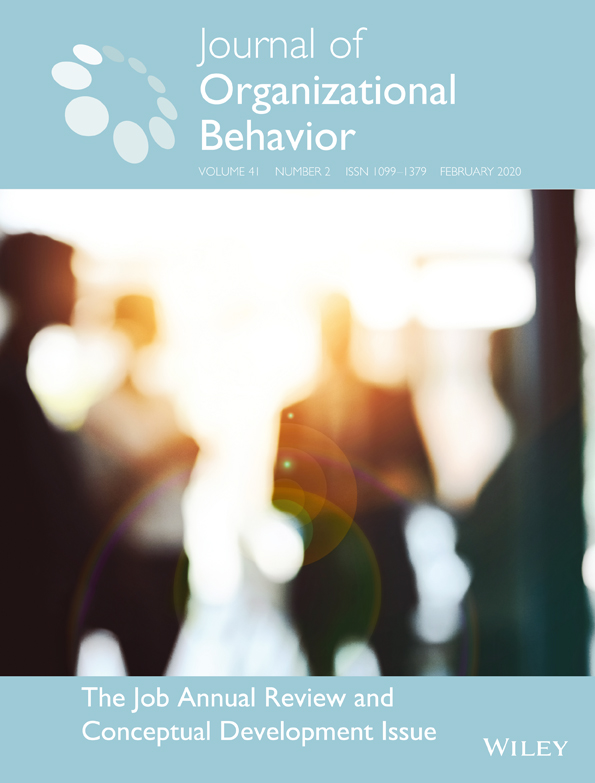 Journal of Organizational Behavior journal cover