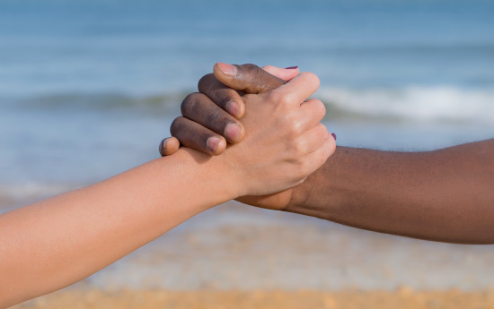 Diversity action group at beach