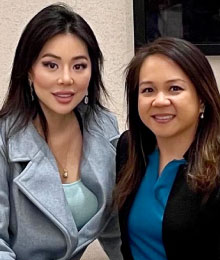 Maria Racho and Diane Yoo