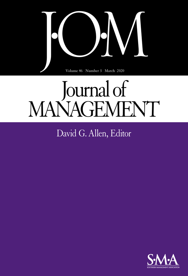 Journal of Management journal cover