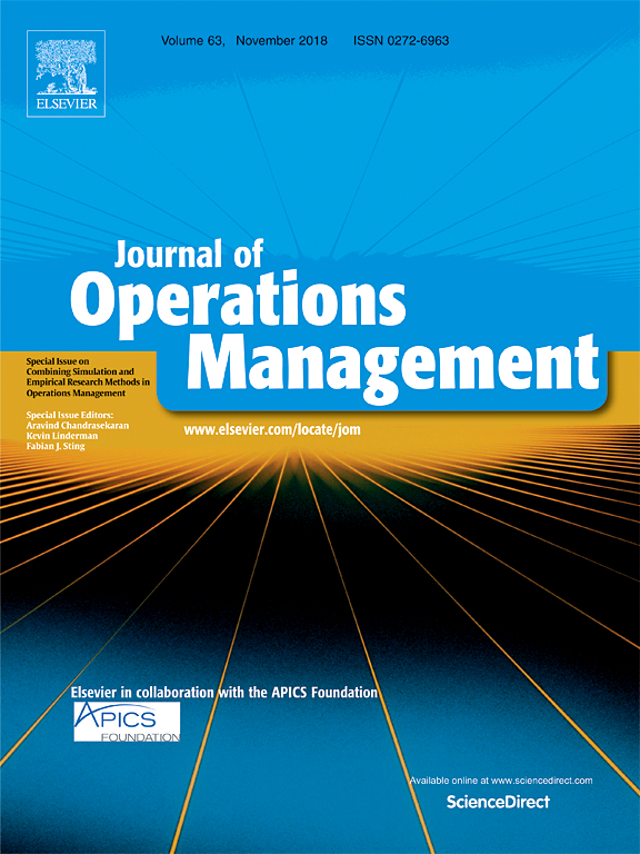 Journal of Operations Management journal cover
