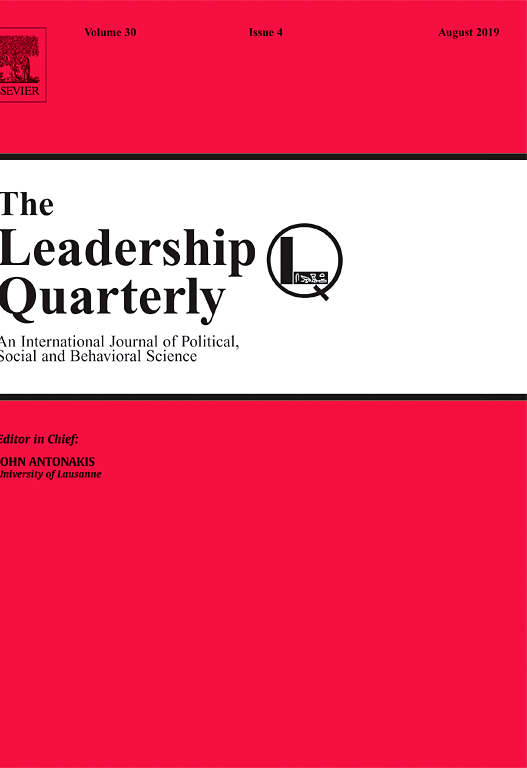The Leadership Quarterly journal cover