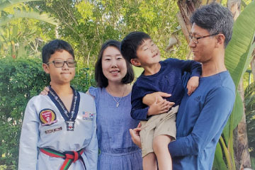 AAPI Feature: Dongshin Kim and family