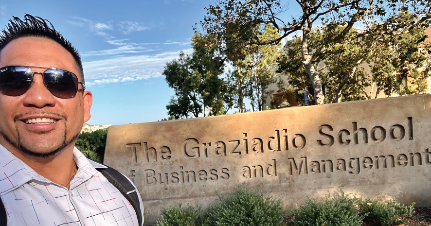 online mba student paul ocampo on graziadio campus