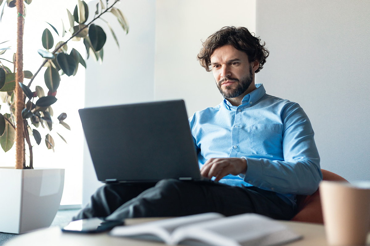 Man at computer
