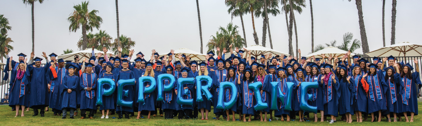 Pepperdine students at graduation