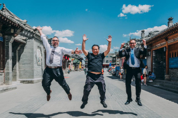 Students learning in China