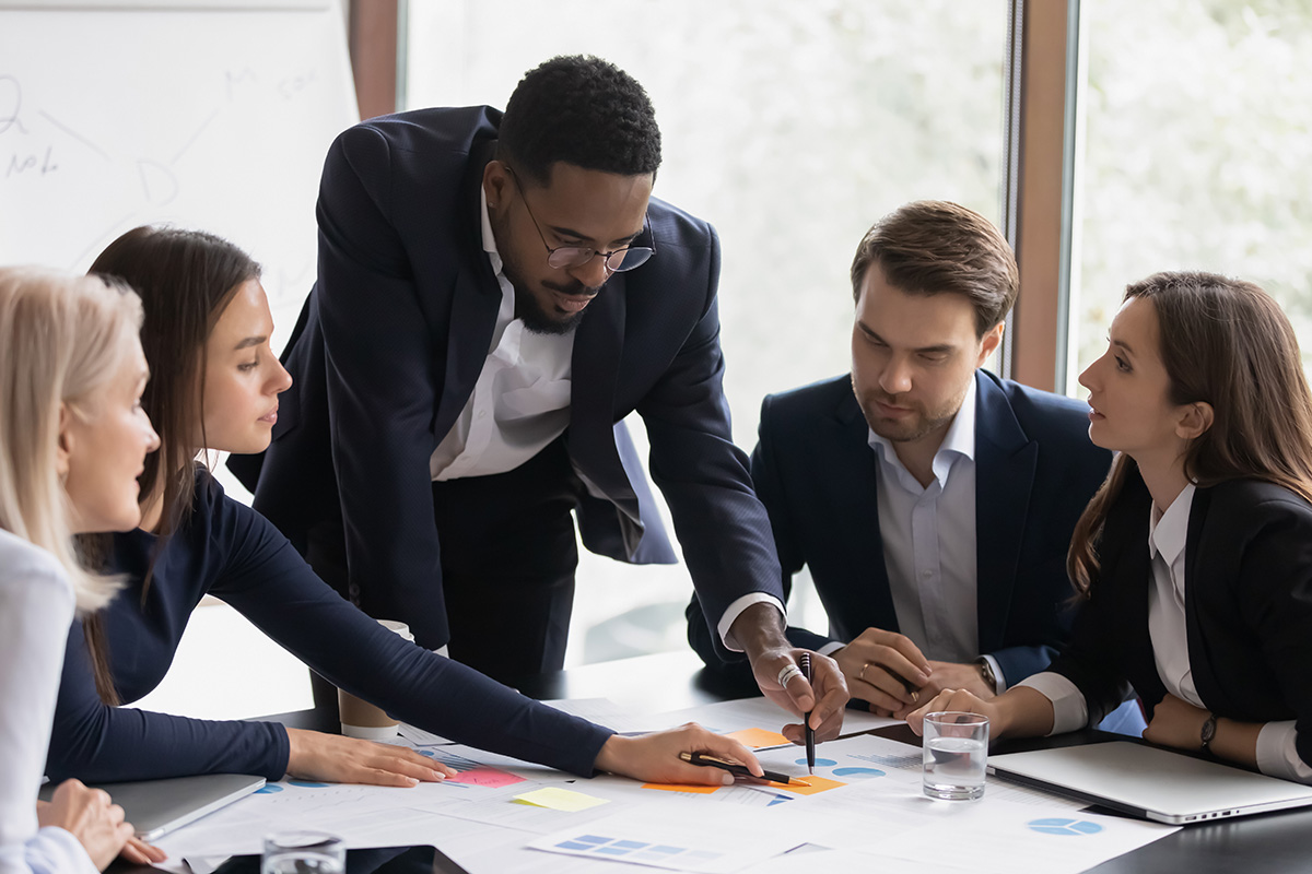 Group of professionals in collaborative session