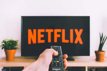 Image of netflix on TV screen