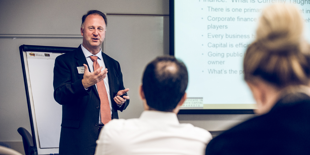 Dr. Craig Everett teaching the Private Capital Markets program