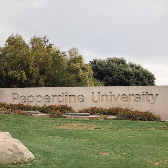 Pepperdine University Sign