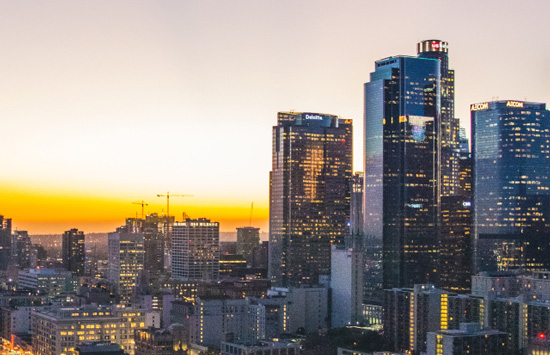 LA city skyline