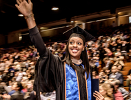 A female student graduated from GSBM - Pepperdine University
